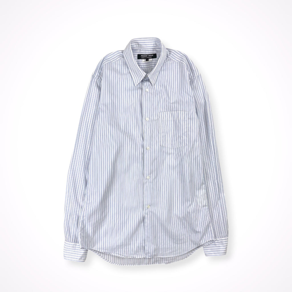 COMME des GARCONS HOMME DEUX / ミニマルストライプシャツ 日本製 SIZE:S