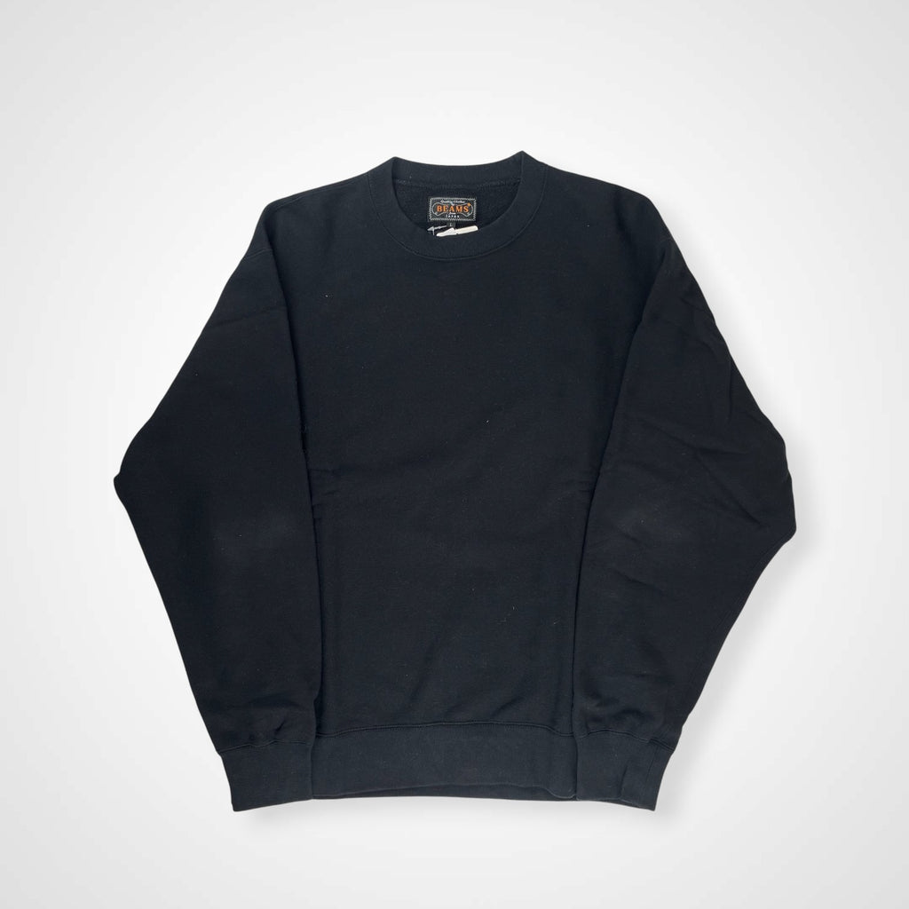 BEAMS PLUS ビームスプラス / Sweat Crew タグ付 Black 参考定価：14,000+tax SIZE:L