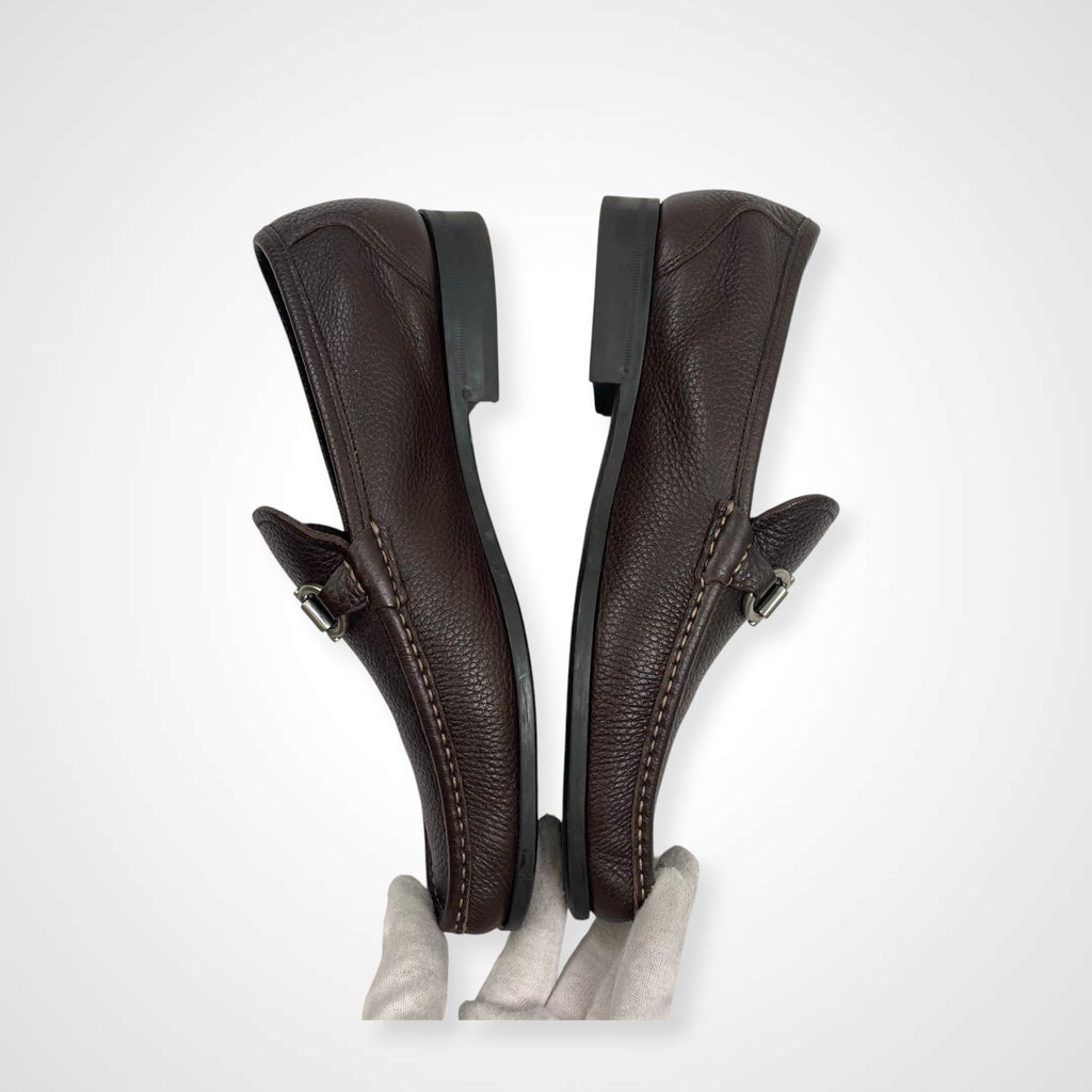 Salvatore Ferragamo サルバトーレ フェラガモ / ガンチーニビットローファー ブラウン 参考定価：70,000程度 SIZE:8 1/2