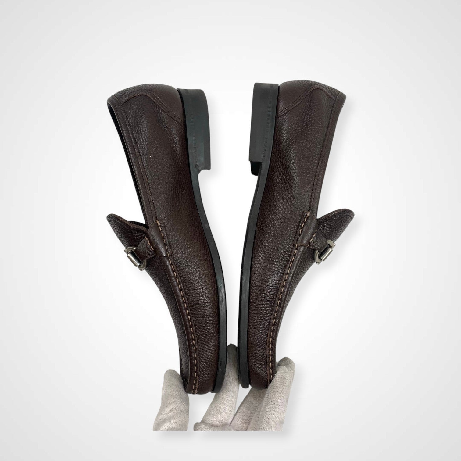 Salvatore Ferragamo サルバトーレ フェラガモ / ガンチーニビットローファー ブラウン 参考定価：70,000程度 SIZE:8 1/2