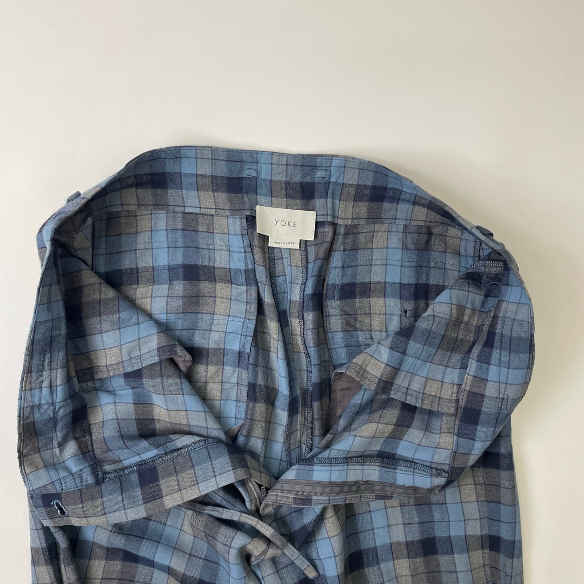 YOKE / レーヨンチェックパンツ 参考定価：35,000程度 SIZE:M