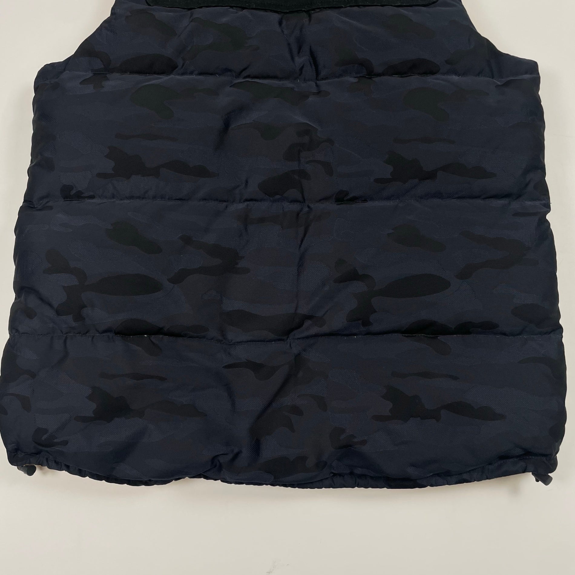 EMPORIO ARMANI JEANS エンポリオ アルマーニ ジーンズ / 2トーン ダックダウンベスト 迷彩柄 SIZE：S