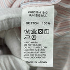 Gymphlex / バンドカラーオーバーシャツ ストライプ 参考定価：14,000+tax SIZE:M