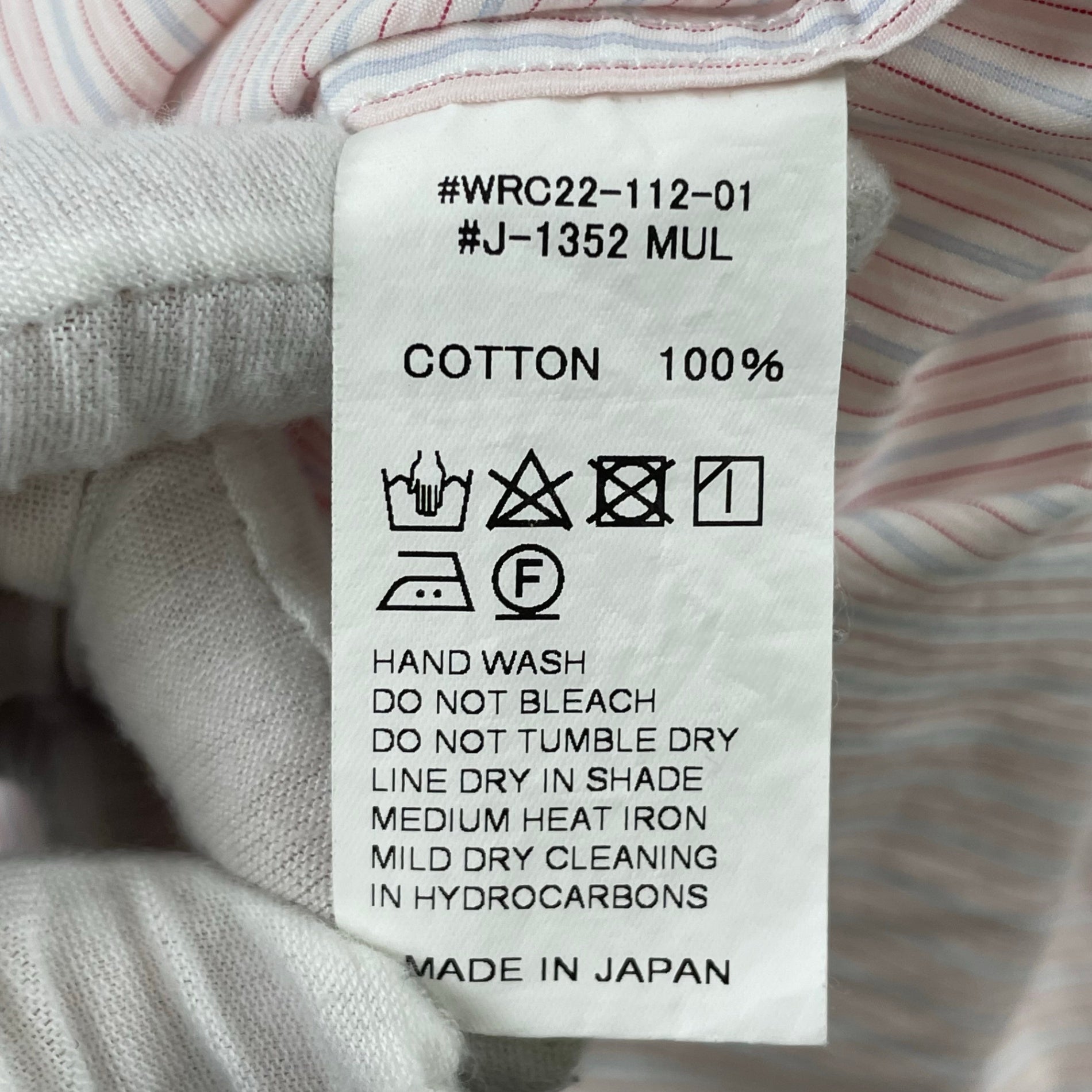 Gymphlex / バンドカラーオーバーシャツ ストライプ 参考定価：14,000+tax SIZE:M
