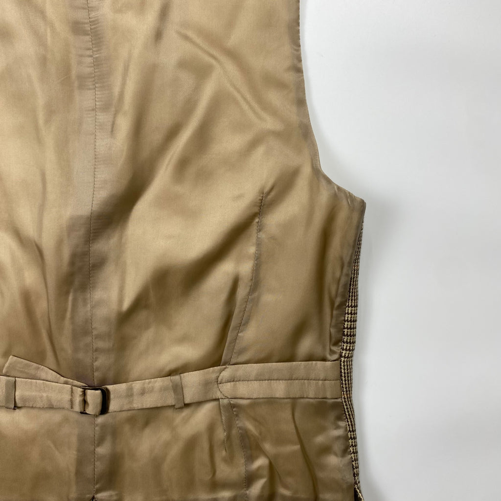 【HARITAGE ICON】 Polo by Ralph Lauren ポロ バイ ラルフローレン / リネン100％ ツイードベスト ジレ 参考定価：70,000程度 SIZE：36S