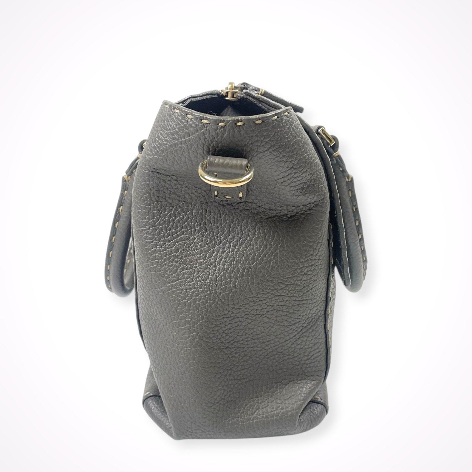 FRANCO DESSI フランコ・デッシ / レザーハンドステッチ2WAYバッグ 参考定価：90,000程度