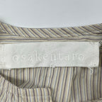 osakentaro / バラバラストライプシャツ 参考定価：30,000程度 SIZE：M-L程度