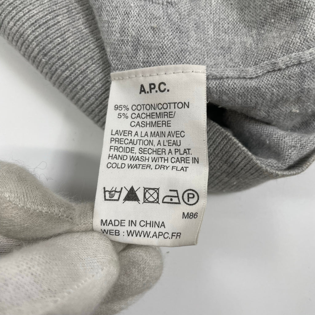 A.P.C. アーペーセー / カシミヤMIXカーディガン 水牛ボタン 参考定価：28,000程度 SIZE:XS