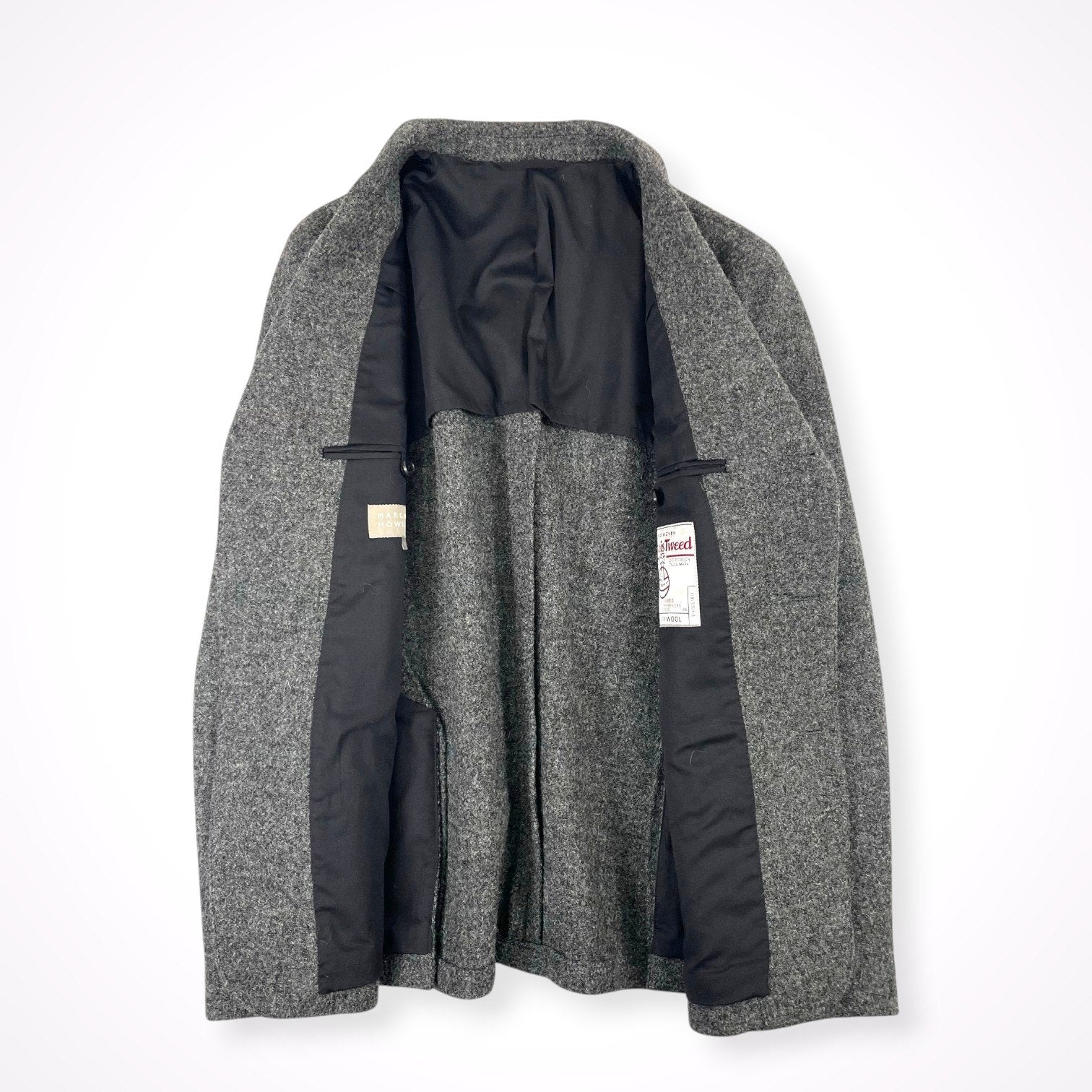 MARGARET HOWELL × HARRIS TWEED / 日本製ツイード3Bジャケット 参考定価：80,000程度 SIZE:S