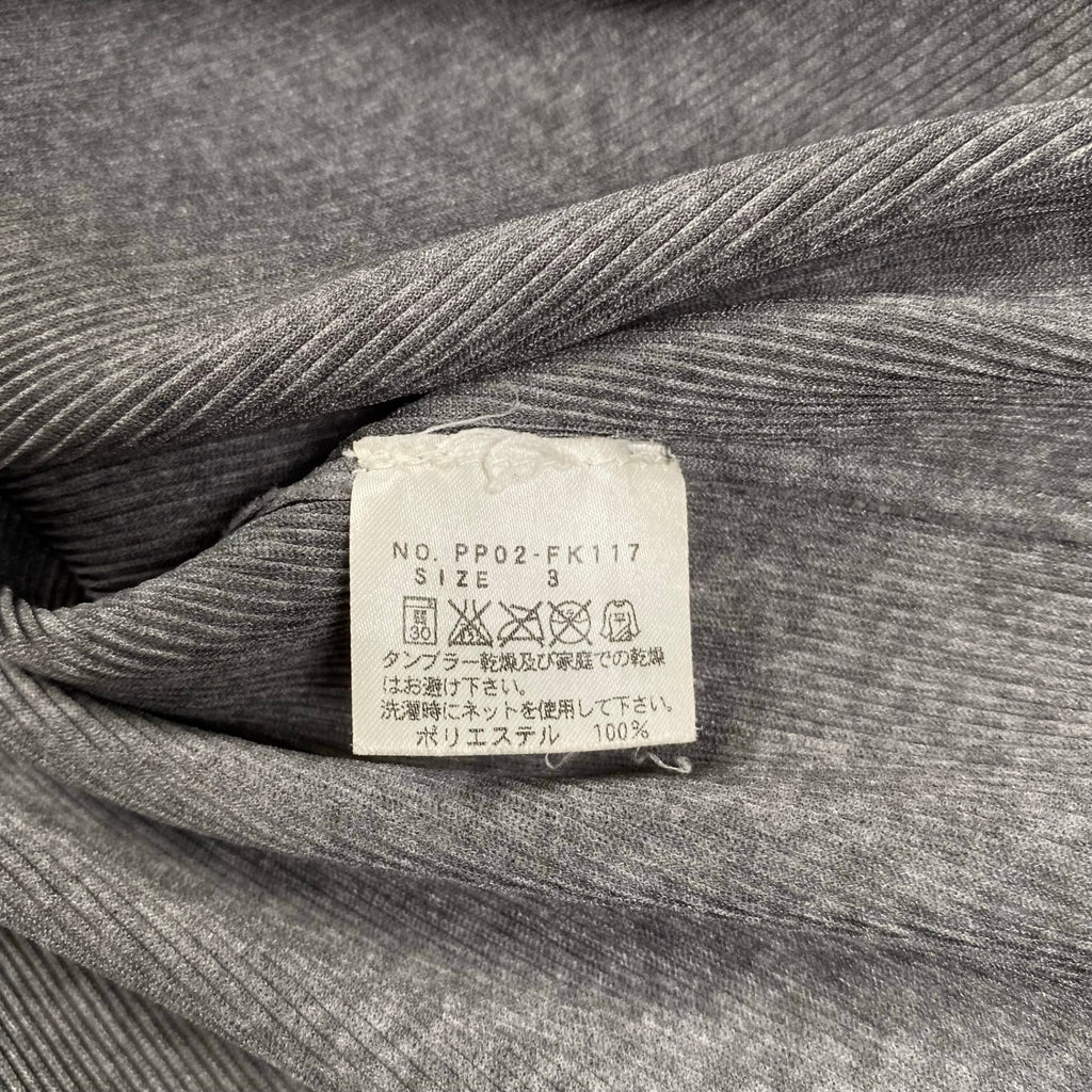 PLEATS PLEASE ISSEY MIYAKE プリーツプリーズ イッセイミヤケ / プリーツVネックカットソー PP02-FK117 SIZE:3(L程度)