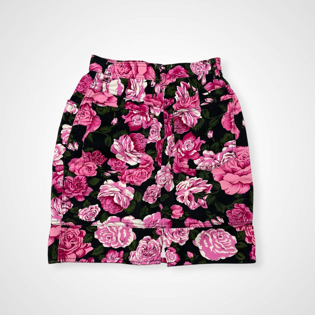 MOSCHINO モスキーノ / フラワーデニムスカート SIZE：9