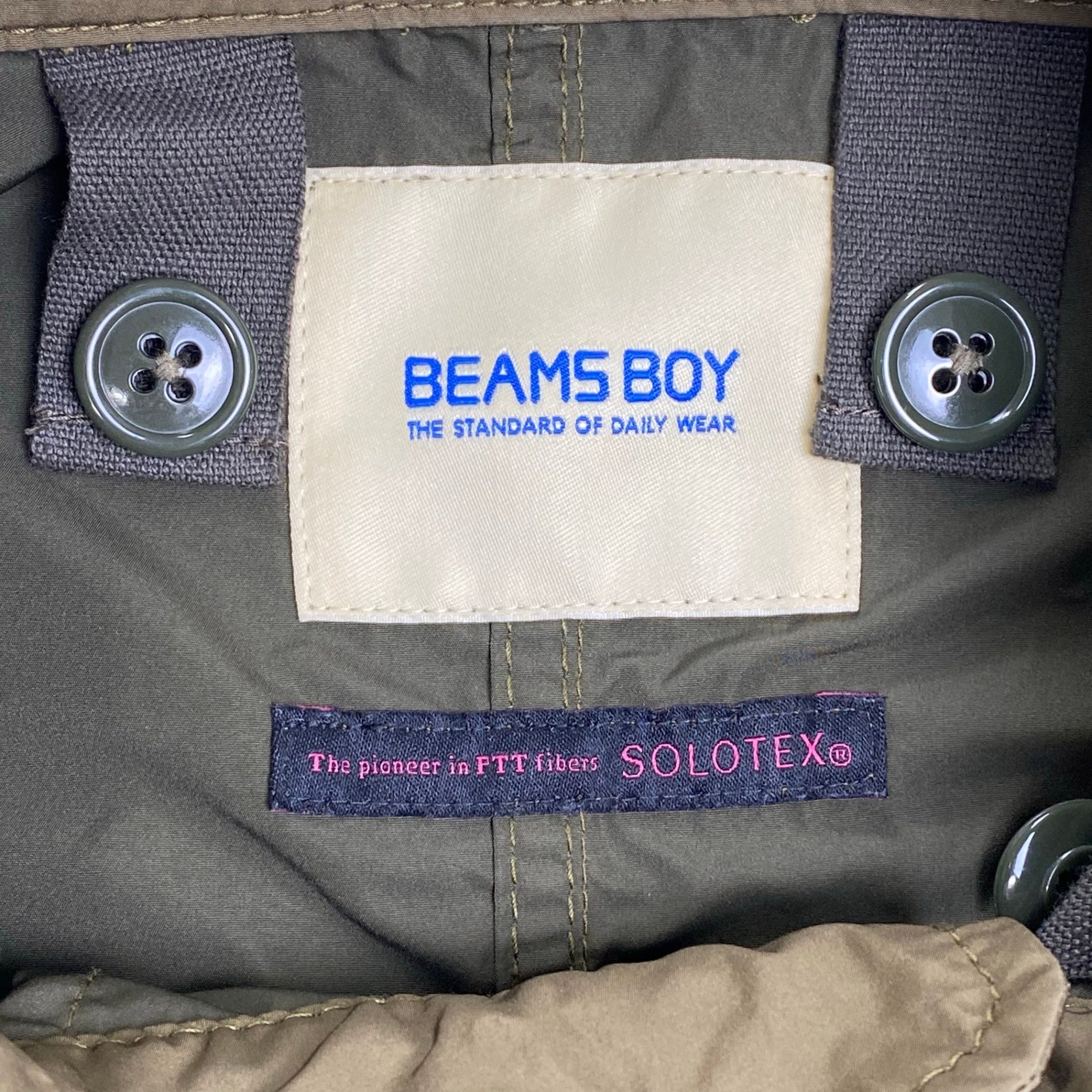BEAMS BOY ビームスボーイ / ソロテックスM-65パーカー ミリタリーコート 参考定価：26,800+tax SIZE:FREE