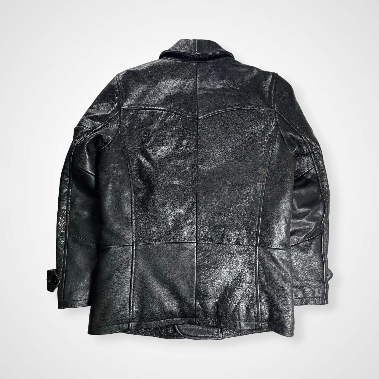 DRESS HIPPY レザージャケット Pコート 美品 Dress hippy ドレスヒッピー VINTAGE LEATHER P-COAT 本革 レザー