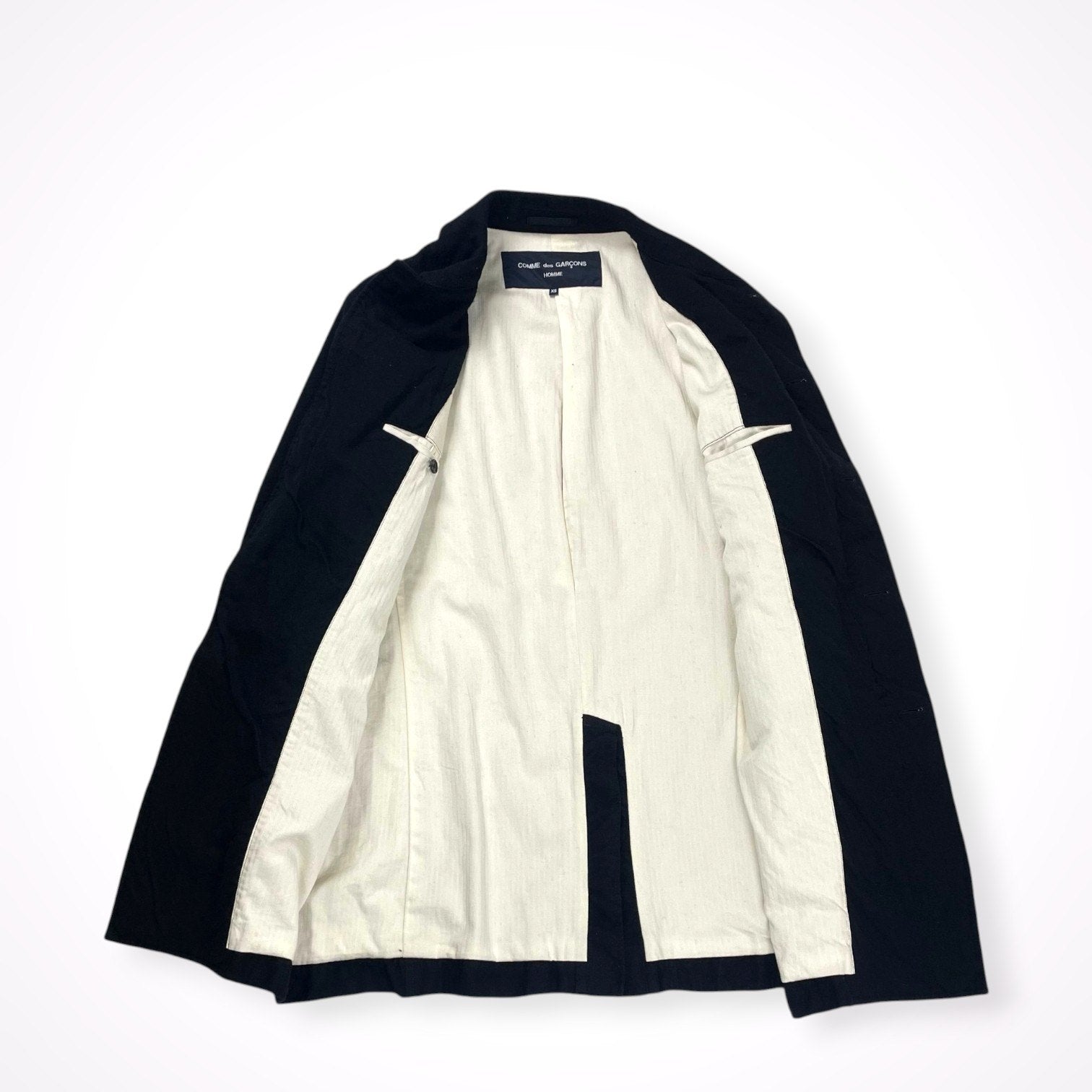 COMME des GARCONS HOMME / ウール縮絨バルマカーンコート SIZE:XS