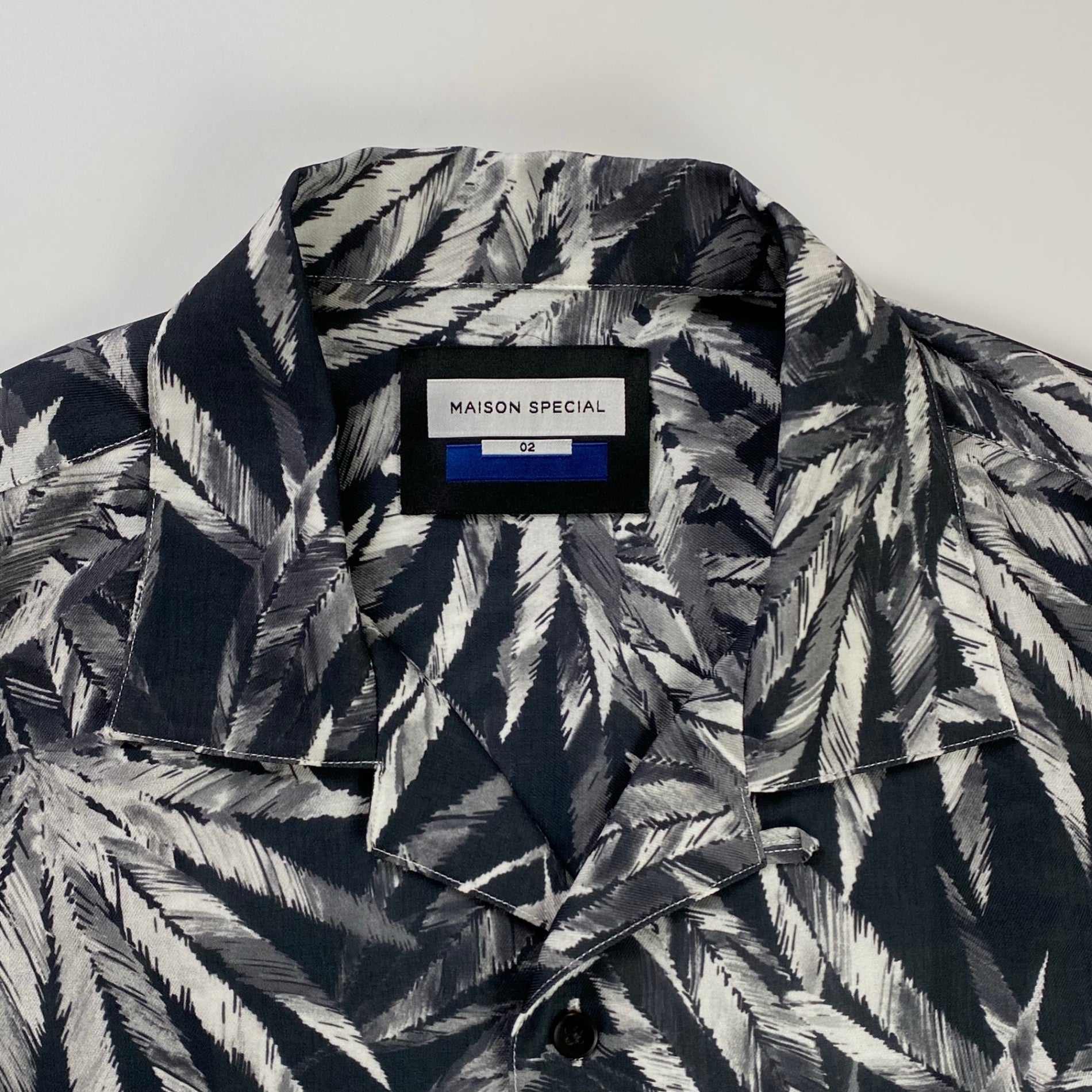 MAISON SPECIAL メゾンスペシャル / マルチプリントプライムオーバーオープンカラーショートスリーブシャツ 参考定価：17,000+tax SIZE:2