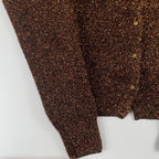 Ballsey ボールジー / シャイニーモールクルーネックカーディガン ブラウン 参考定価：21,000+tax SIZE:S