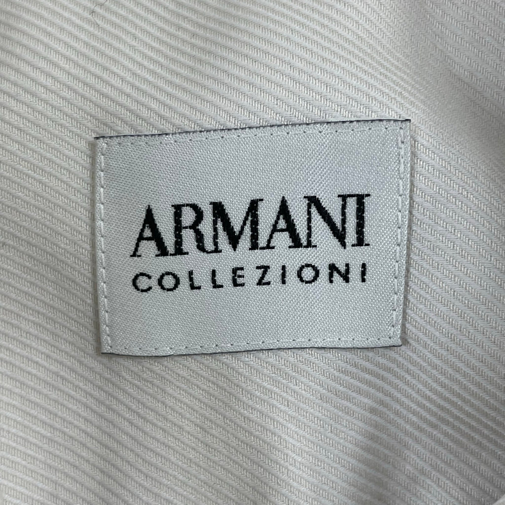ARMANI collezioni / ツイルコットンシャツ ライトグレー SIZE:39