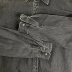 name. × FLAGSTAFF ネーム フラグスタフ / DENIM SHIRT コラボ グラフィックプリント デニムシャツ ブラック 参考定価：33,000+tax SIZE:2(FREE SIZE)