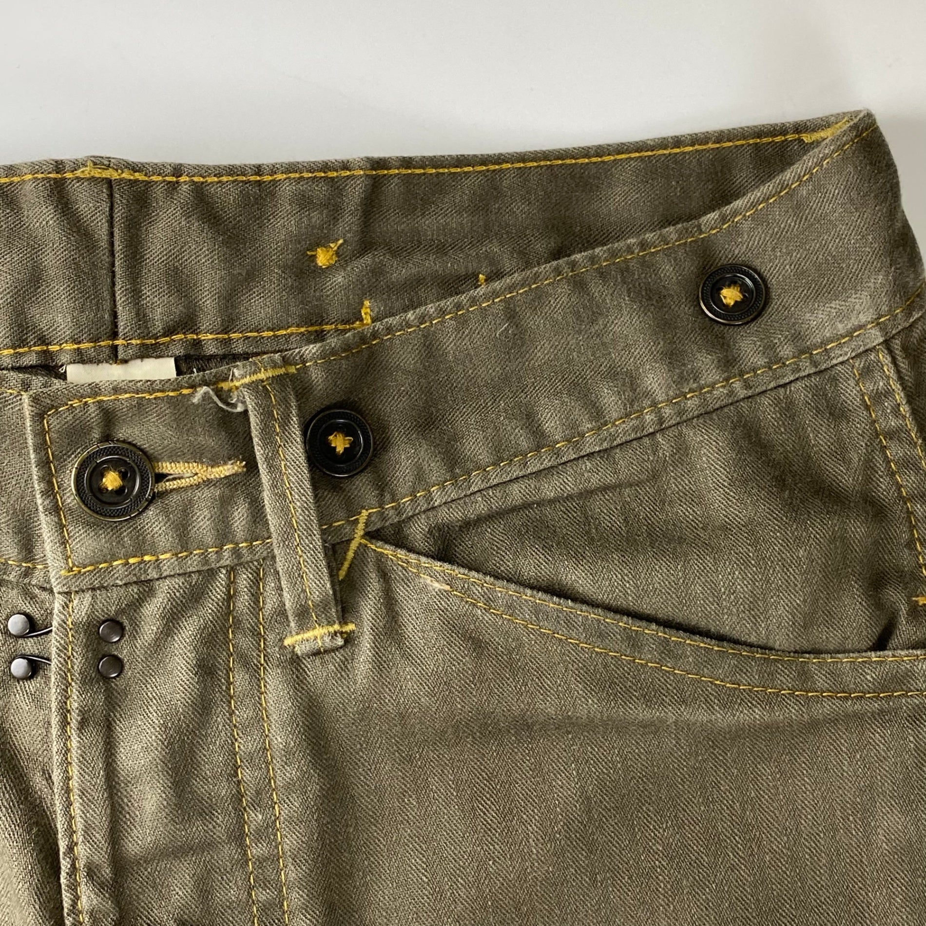 RRL ダブルアールエル / オフィサーリネンコットンヘリンボーンパンツ 23SS 参考定価：52,000+tax SIZE:28×30