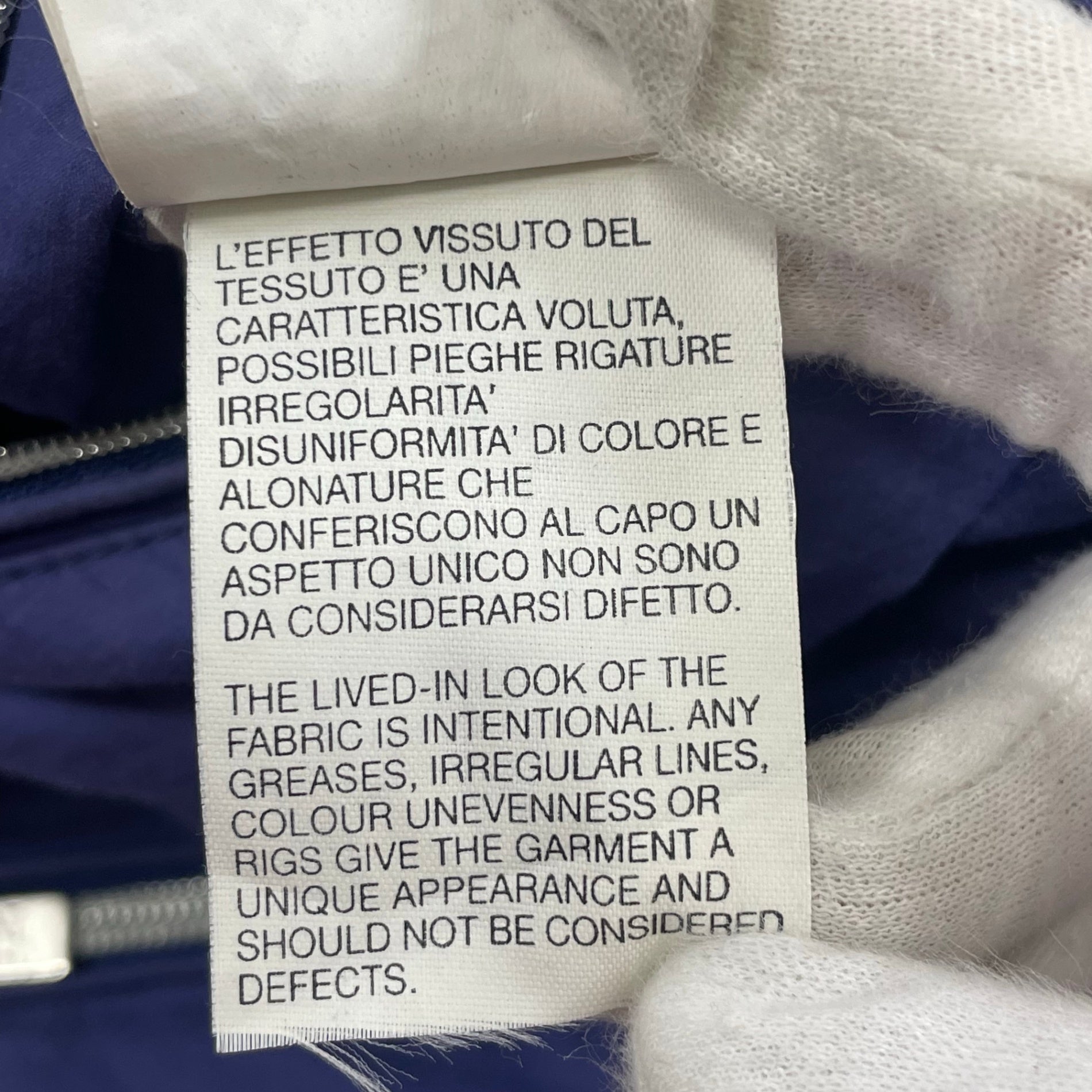 ARMANI COLLEZIONI アルマーニ コレツィオーニ / コットンフーディジャケット ブルー×ホワイト SIZE:46