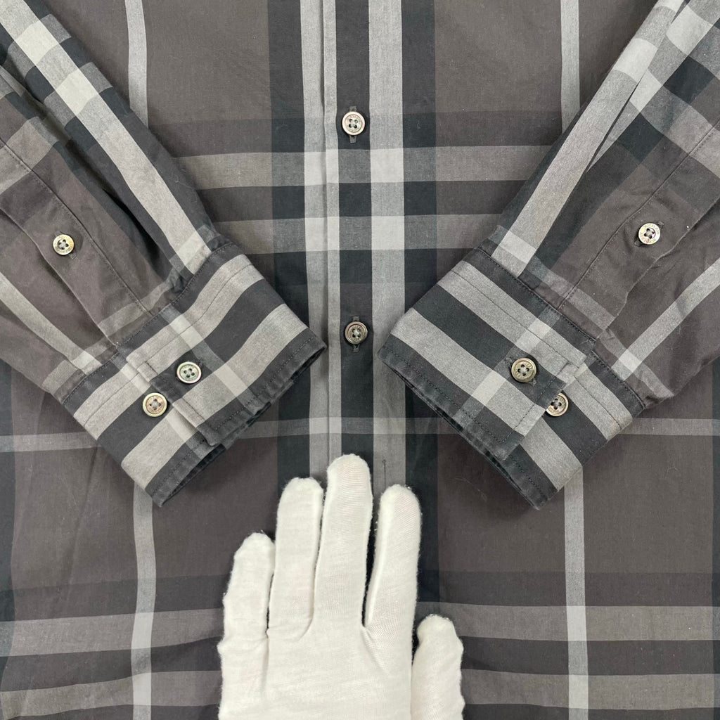 BURBERRY LONDON / ボタンダウンチェックシャツ SIZE：40