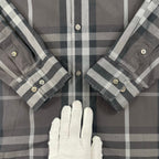 BURBERRY LONDON / ボタンダウンチェックシャツ SIZE：40