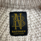 BATONER バトナー / SIGNATURE クルーネックプルオーバーニット 参考定価：22,000+tax SIZE:2