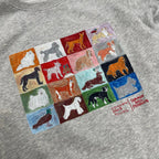 CONVENIENCEYOUNG × common gull products / dog and common gull sweat グレー SIZE:S