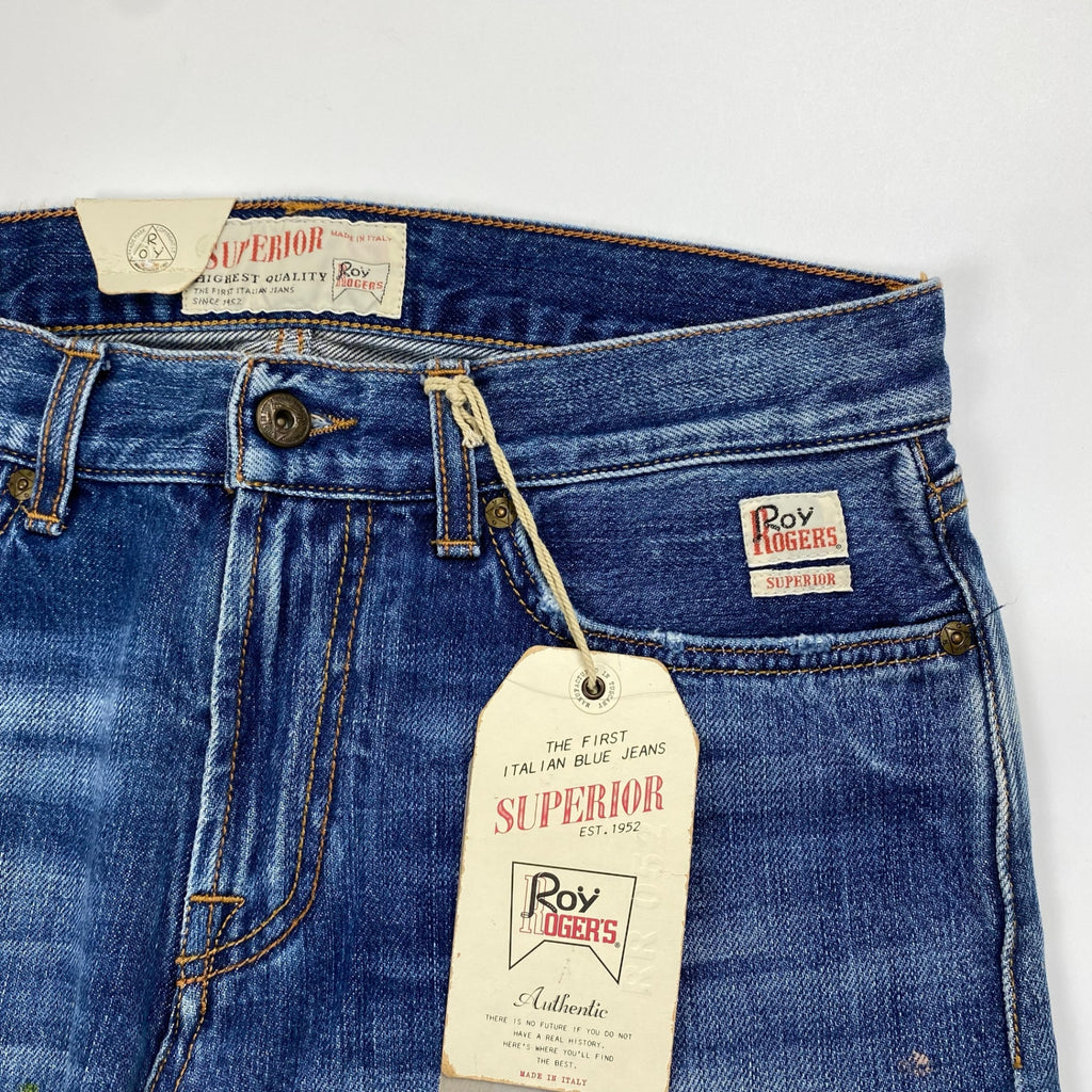 【未使用品】 Roy ROGER’S ロイ ロジャース / CULT SUPERIOR DENIM ハンドペイント デニムパンツ イタリア最古のデニムブランド SIZE：29