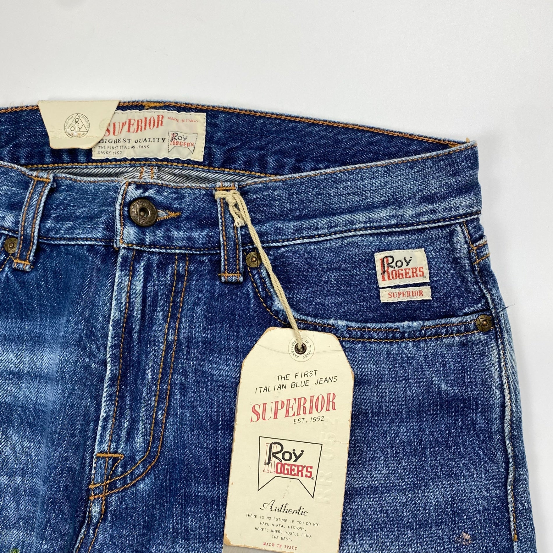【未使用品】 Roy ROGER’S ロイ ロジャース / CULT SUPERIOR DENIM ハンドペイント デニムパンツ イタリア最古のデニムブランド SIZE：29