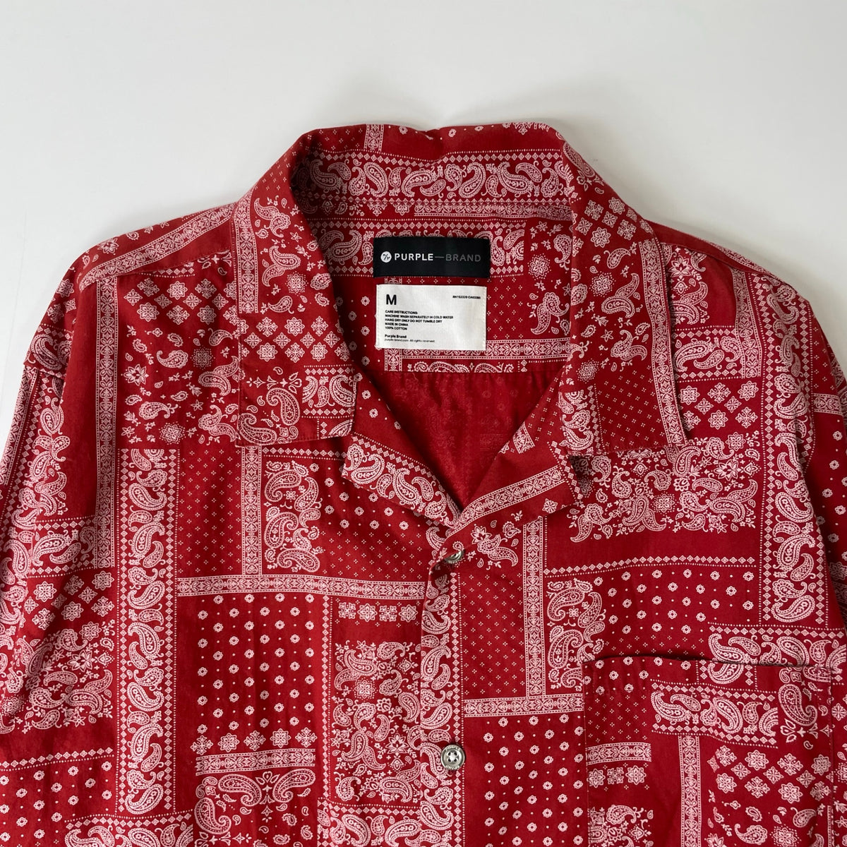 PURPLE BRAND / バンダナ柄シャツ 参考定価：60,000程度 SIZE:M