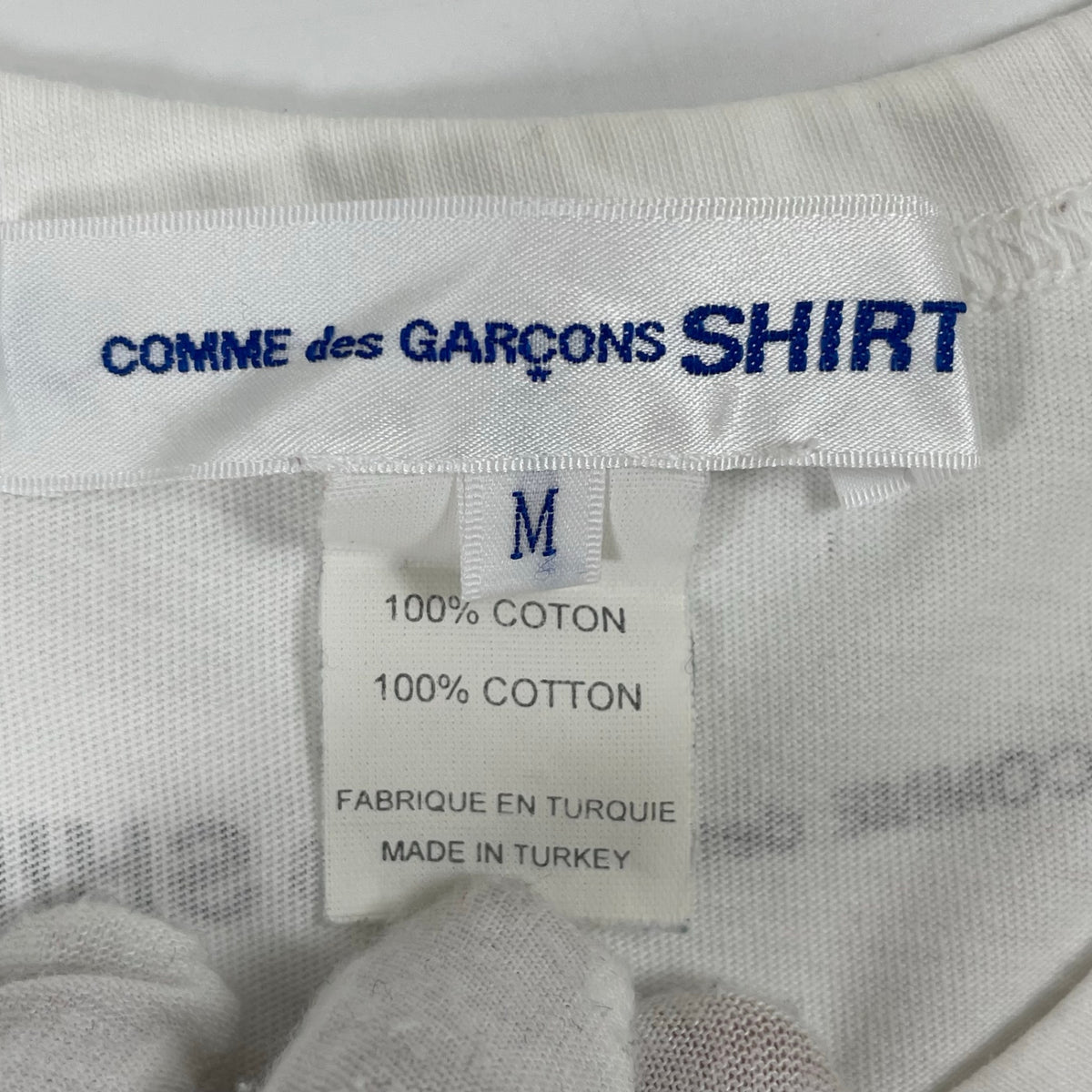 COMME des GARCONS SHIRT / バックロゴTEE Tシャツ 参考定価：20,000程度 SIZE:M