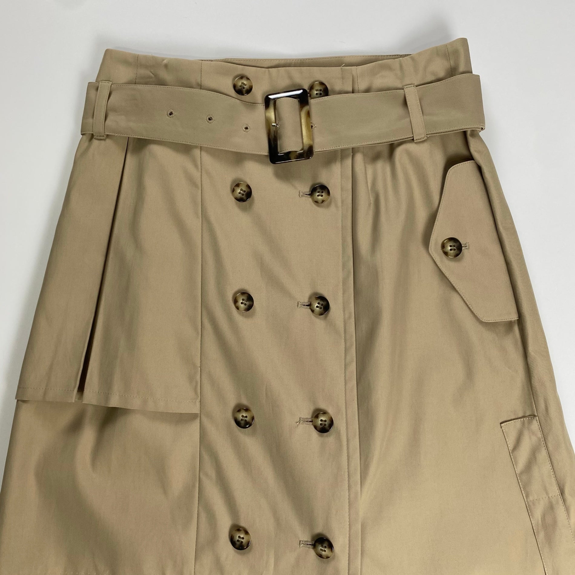 UN3D アンスリード / トレンチスカート ラップデザイン ベルト付 星玲奈さん着用 SIZE:38(M程度)