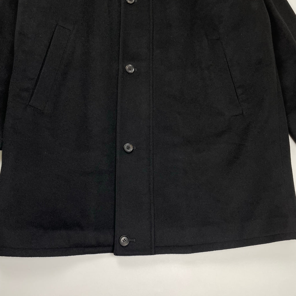 VINTAGE ヴィンテージ / ピュアカシミヤコート フード収納 ブラック 参考定価：200,000程度 SIZE:LL