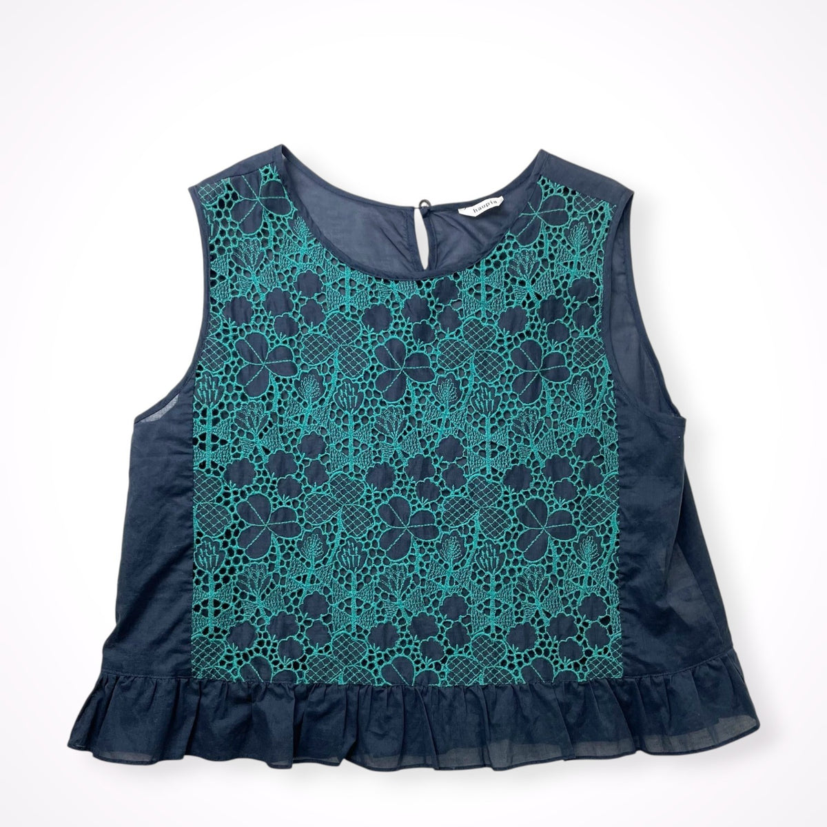 haupia / 刺繍レイヤードチュニック 参考定価：25,000程度 SIZE:38