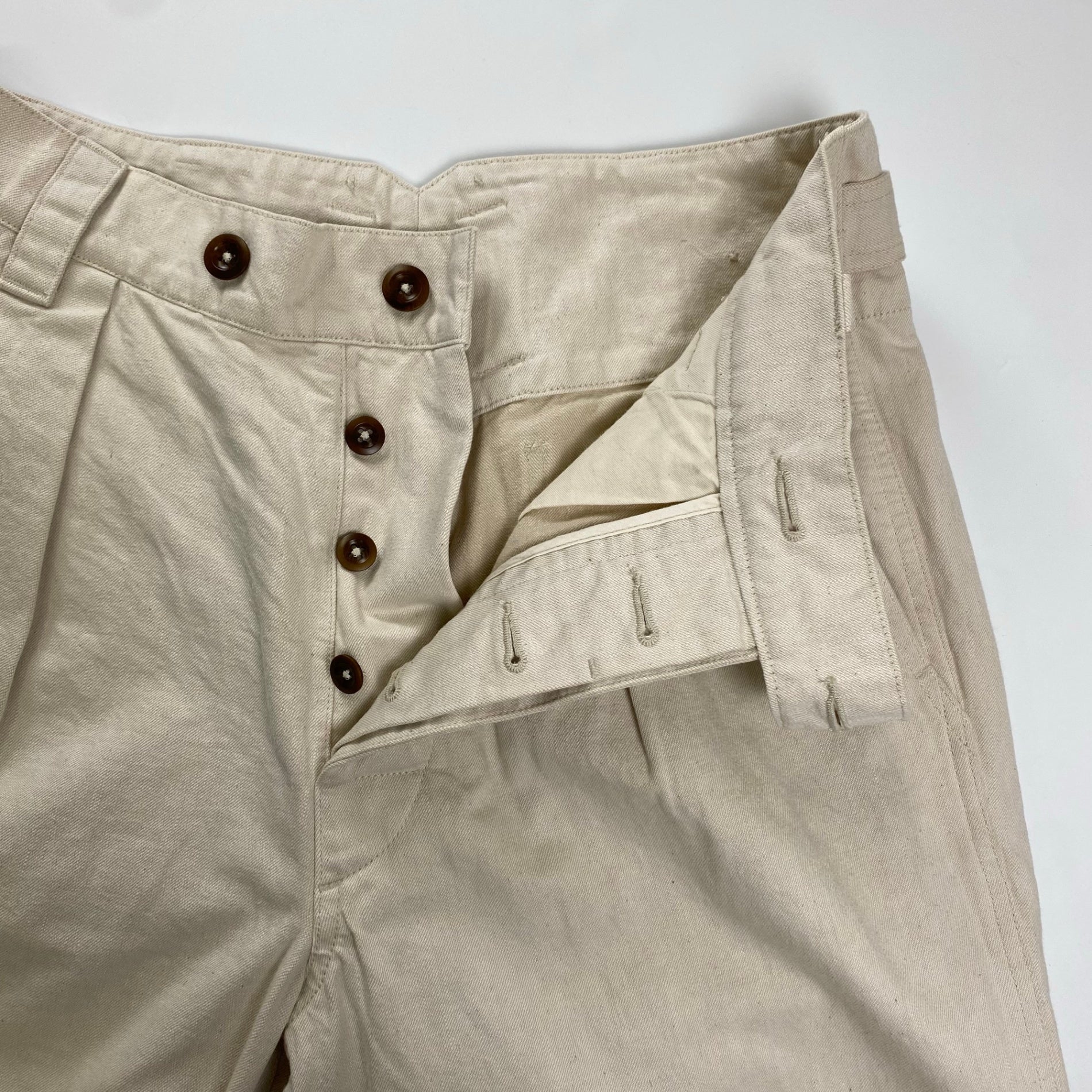 MHL エムエイチエル / NATURAL DENIM WIDE HEM TROUSER デニム 美品 参考定価：30,000程度 SIZE：2