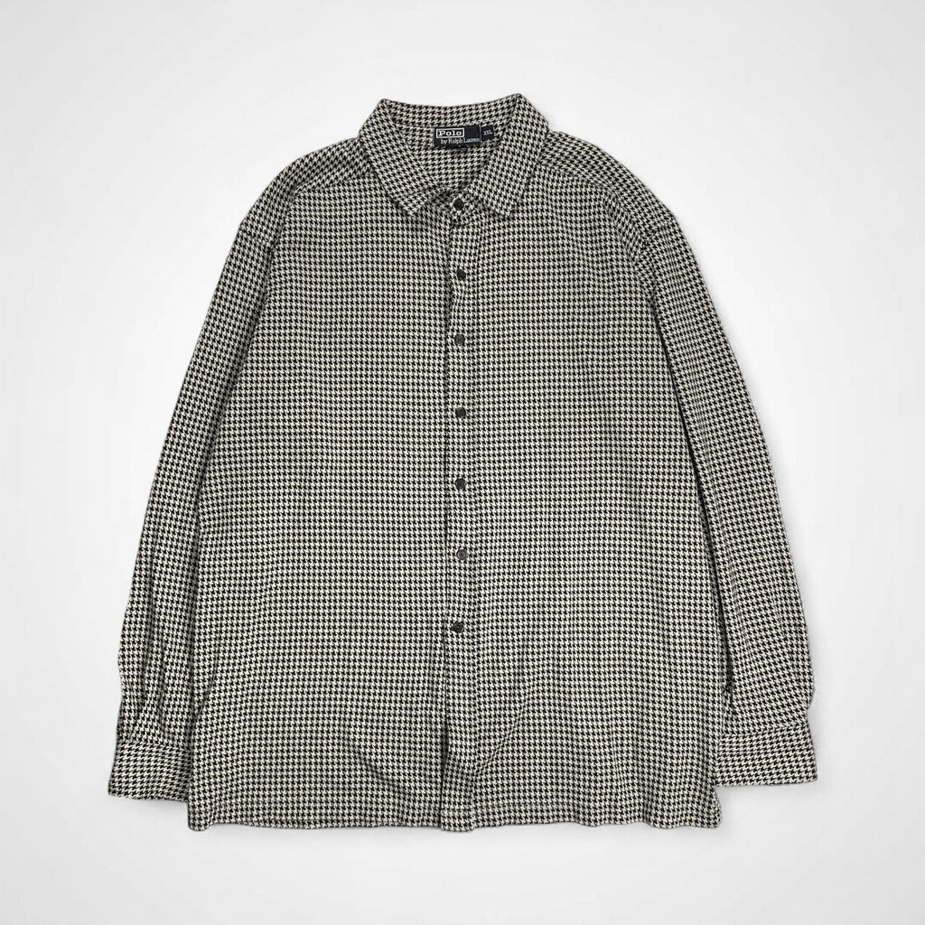 Polo by Ralph Lauren / スウェット生地 ハウンドトゥース シャツ SIZE：XXL