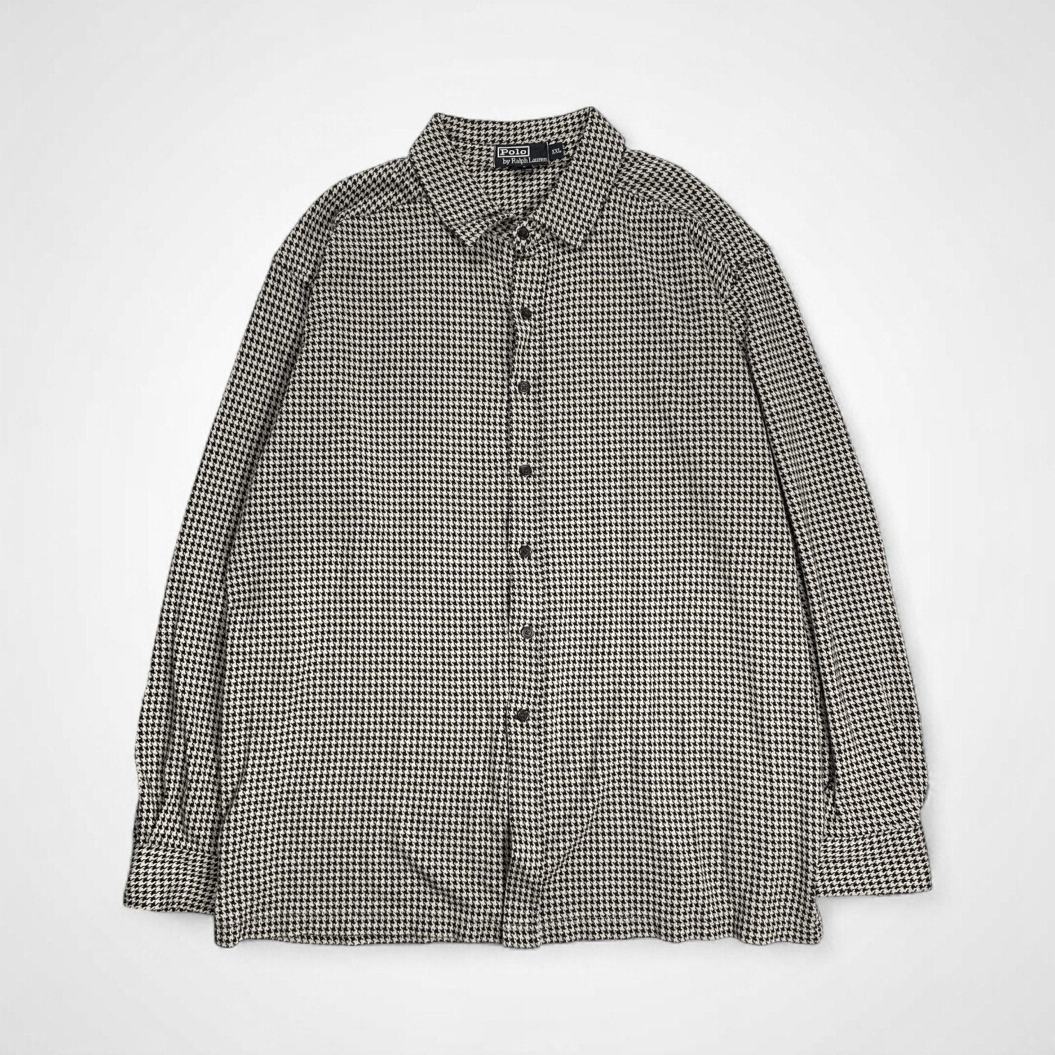 Polo by Ralph Lauren / スウェット生地 ハウンドトゥース シャツ SIZE：XXL