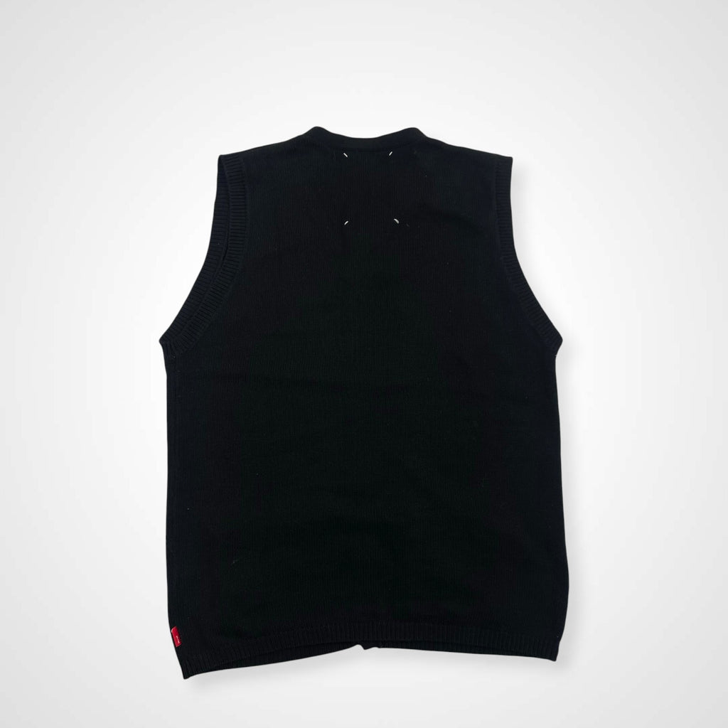 WTAPS ダブルタップス / オールドVネックニットベスト ブラック SIZE:1