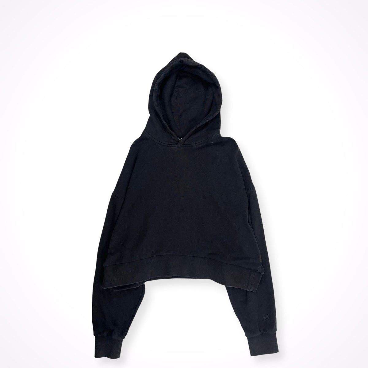 Fax Copy Express / クロップドスウェットフーディー ブラック SIZE:L
