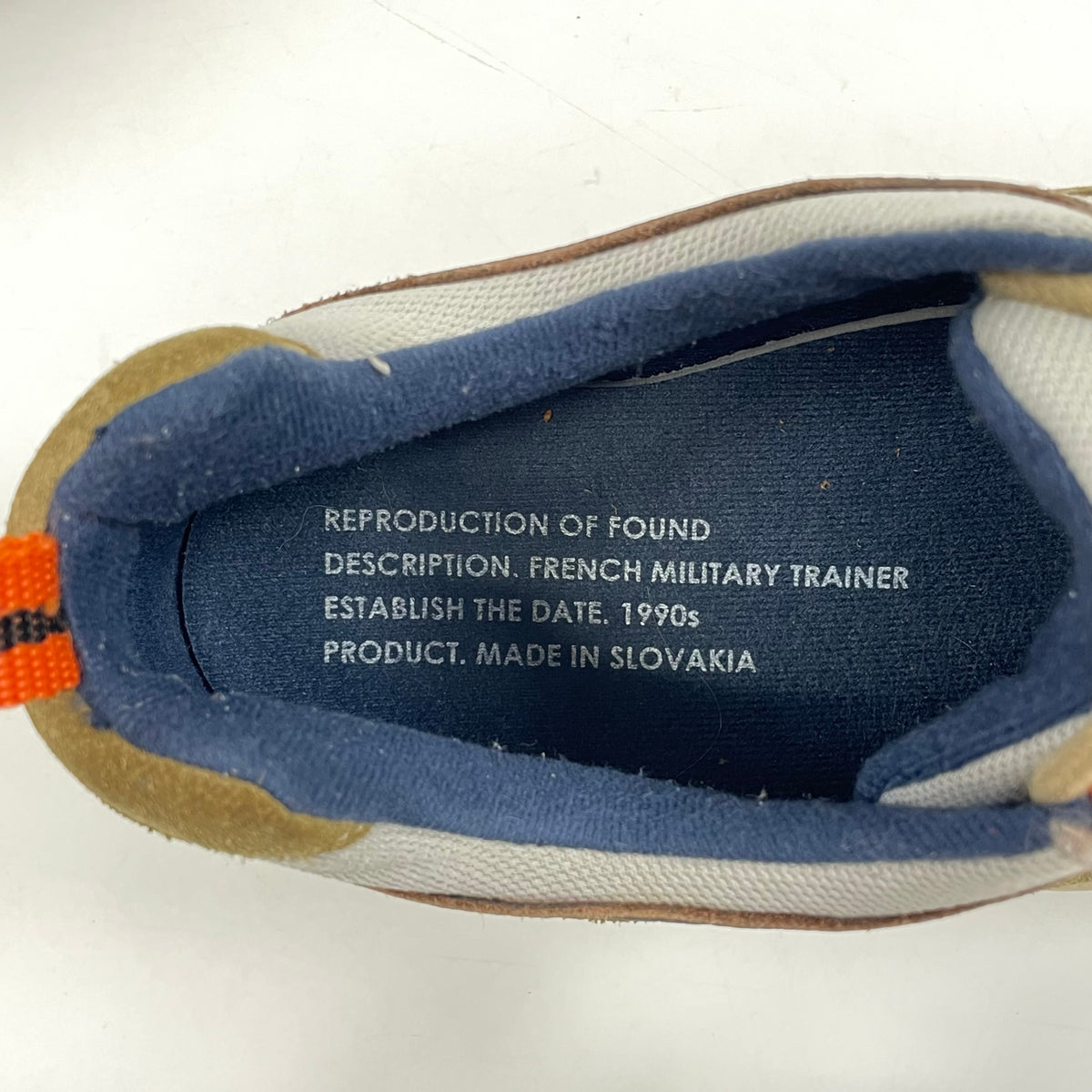 REPRODUCTION OF FOUND / FRENCH MILITARY TRAINER 参考定価：26,000程度 SIZE:43