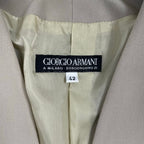 GIORGIO ARMANI / ヴィンテージノーカラージャケット BORGO21製 SIZE:42