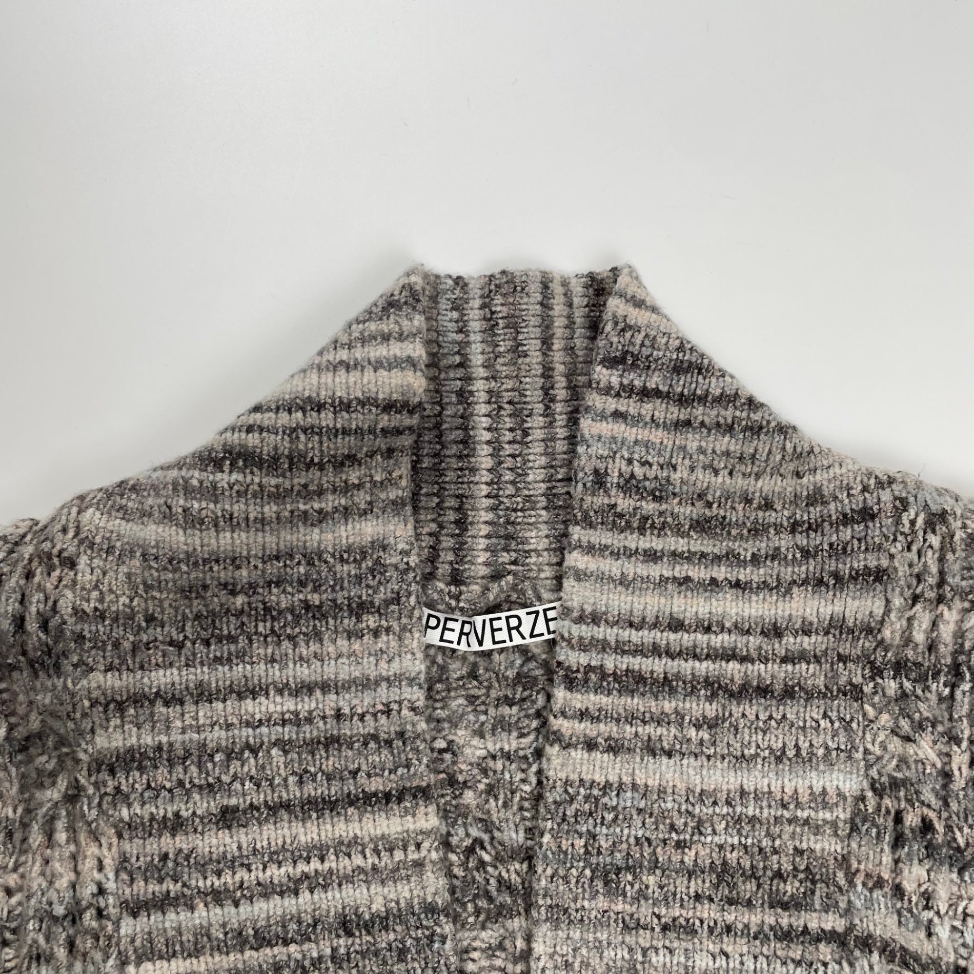 PERVERZE パーバーズ / 変わり編みニットベスト 参考定価：28,000+tax
