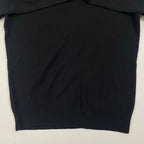BURBERRY BLACK LABEL バーバリーブラックレーベル / ワンポイントVネックニット 参考定価：25,000程度 SIZE:2