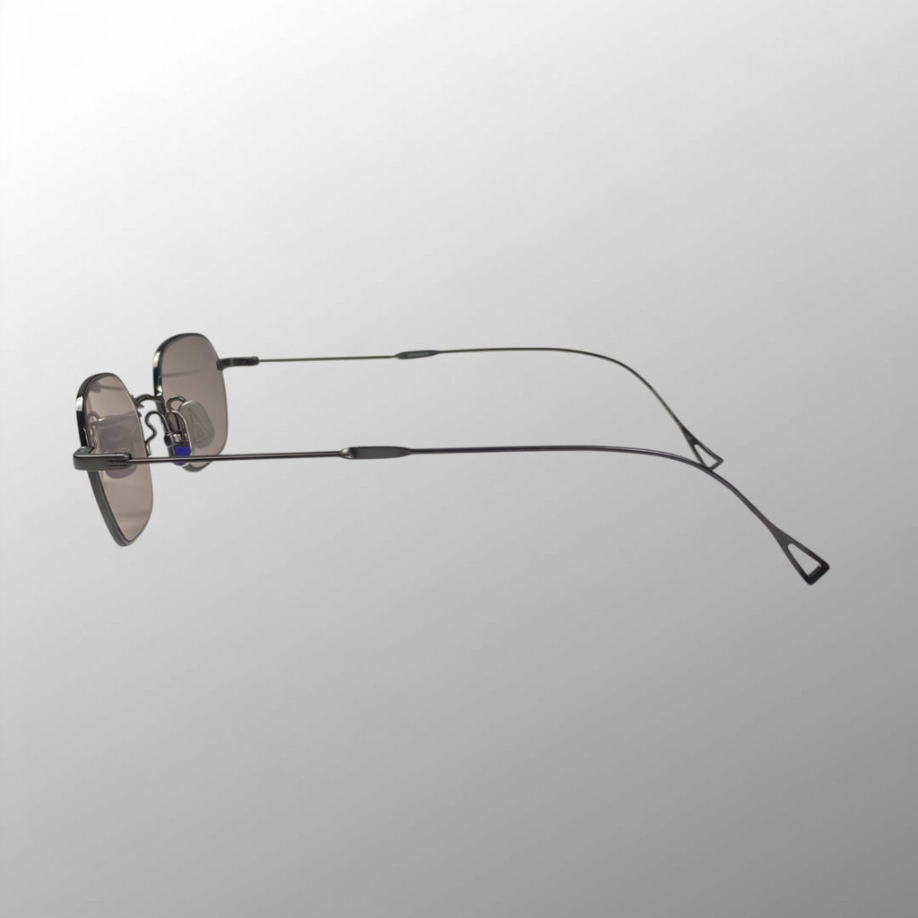 【未使用級】 ISSEY MIYAKE × 金子眼鏡 イッセイミヤケ / HEXAGON Ⅸ サングラス ライトブラックレンズ 50□20