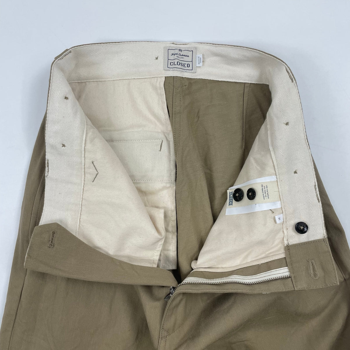 Nigel Cabourn × CLOSED / コラボ ワイドミリタリーパンツ 参考定価：45,000程度 SIZE:31