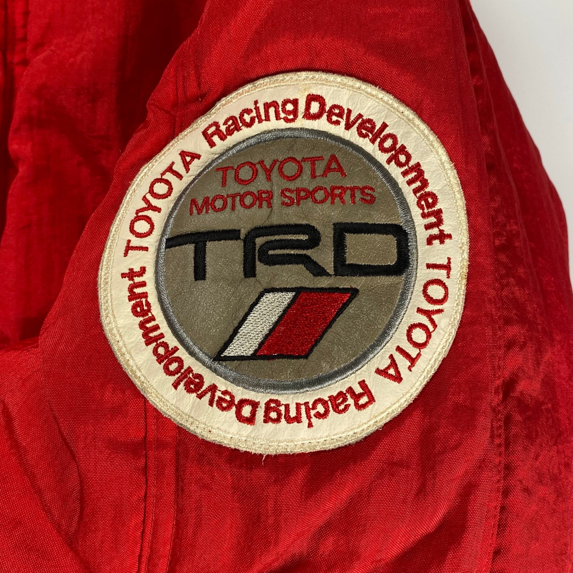 TOYOTA MOTOR SPORT トヨタ / 90s ヴィンテージレーシングジャケット 中綿 当時物 SIZE：L