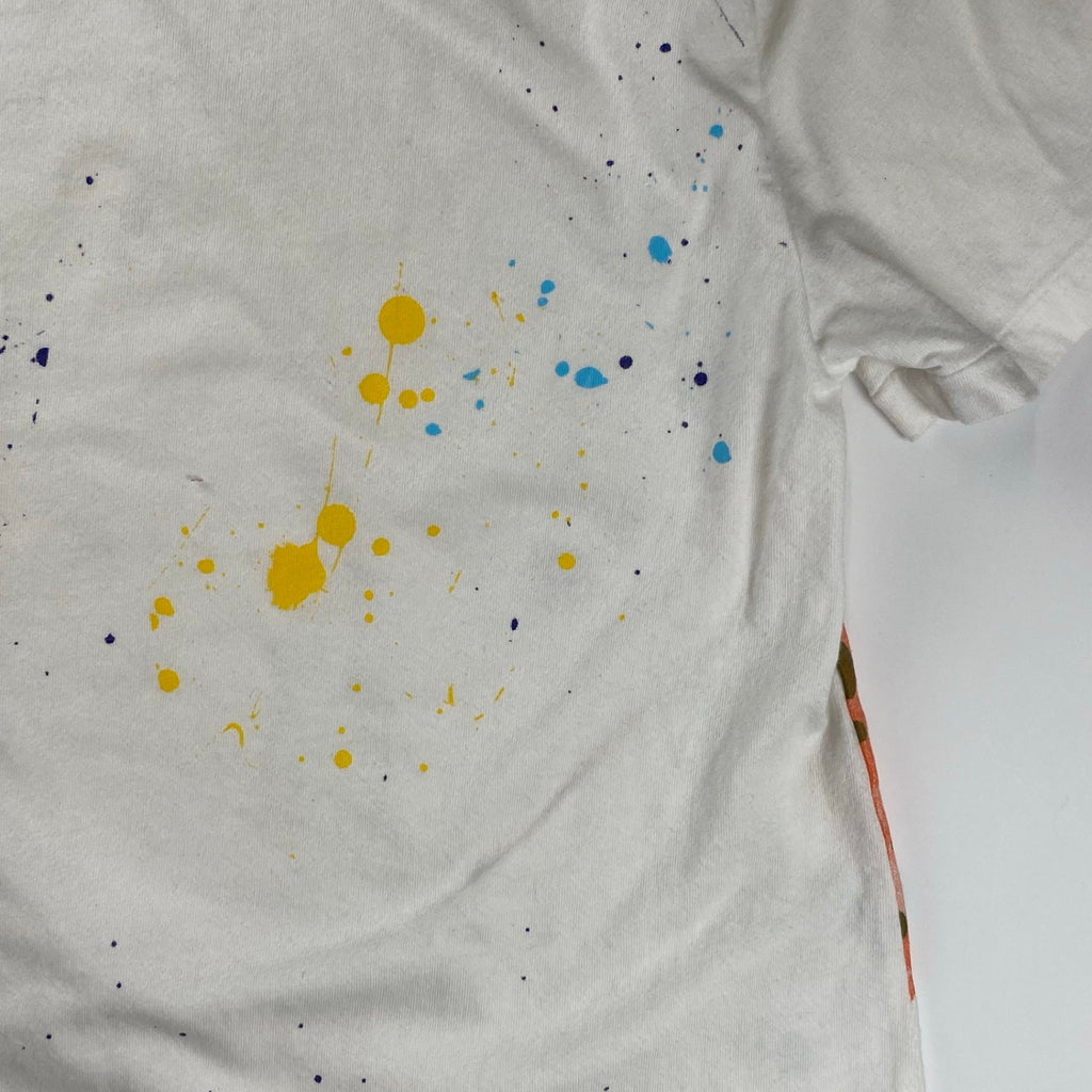 POLO RALPH LAUREN ポロ ラルフローレン / ポロベア ペンキ加工  Tシャツ 筆記体ロゴ レアデザイン SIZE:S