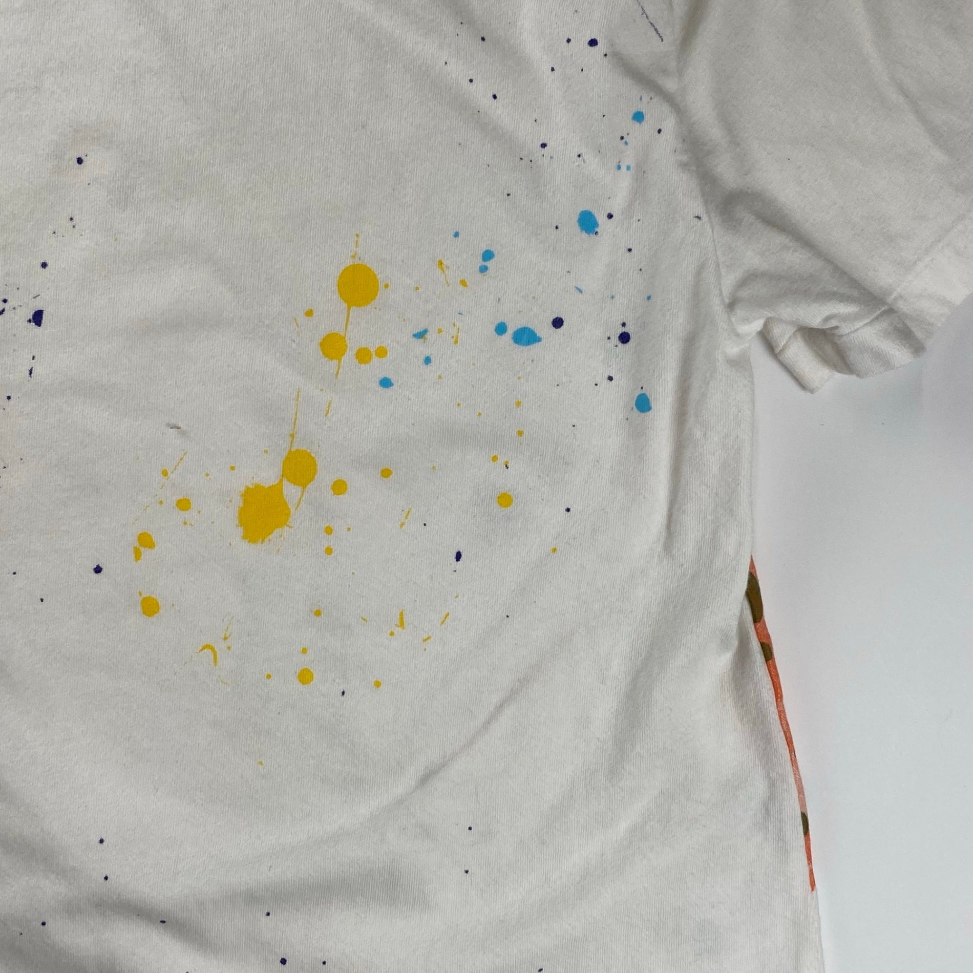 POLO RALPH LAUREN ポロ ラルフローレン / ポロベア ペンキ加工  Tシャツ 筆記体ロゴ レアデザイン SIZE:S