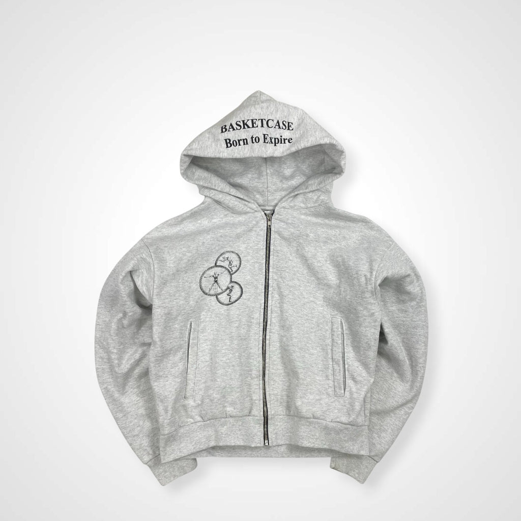 Basketcase gallery バスケットケース ギャラリー / Born To Expire 人体フーディ 短丈 参考定価：35,000程度 SIZE：S